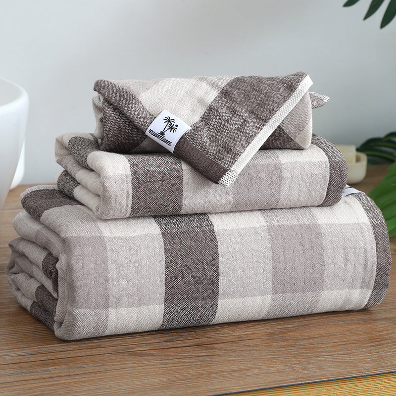 Multi layer gauze soft warm grid series