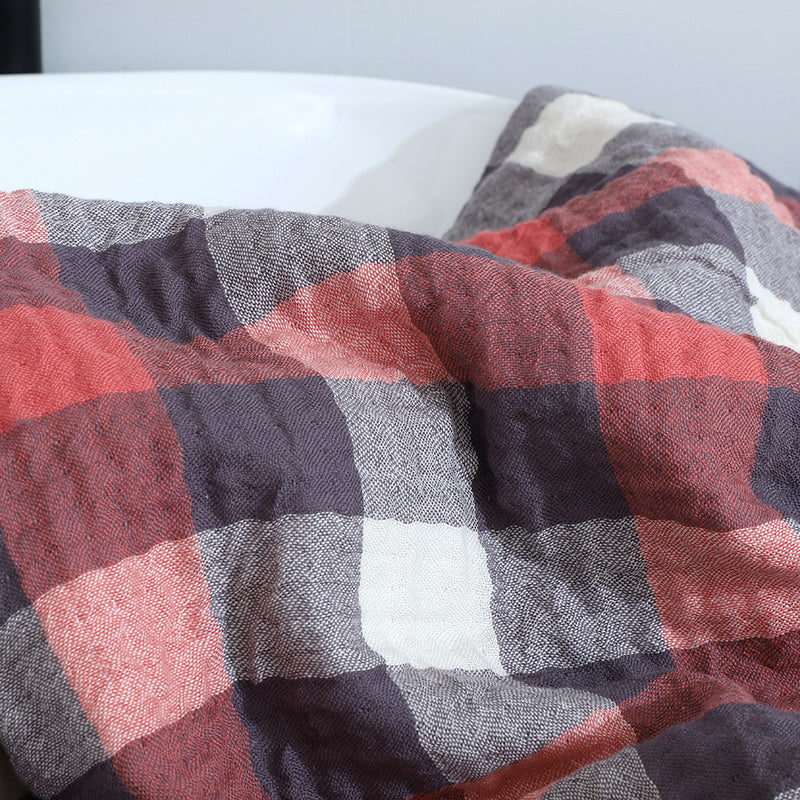 Multi layer gauze soft warm grid series