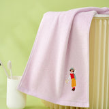 Zero twist yarn towel embroidered children's towel is youth series