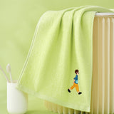Zero twist yarn towel embroidered children's towel is youth series