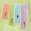 Zero twist yarn towel embroidered children's towel is youth series