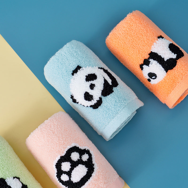 Zero twist yarn towel embroidered children's towel Po series