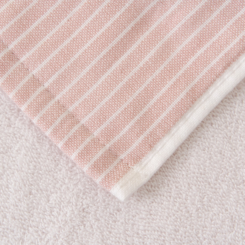 Double layer gauze+looped cotton absorbent stripe series