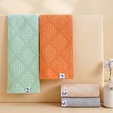 Pure cotton woven water absorbing and breathable block honeycomb series
