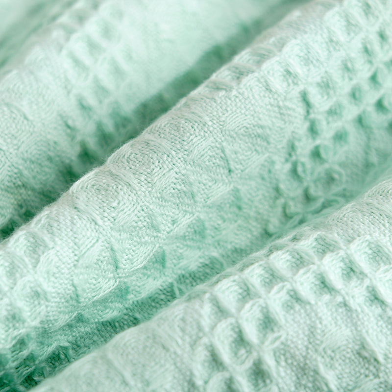 Pure cotton woven water absorbing and breathable block honeycomb series