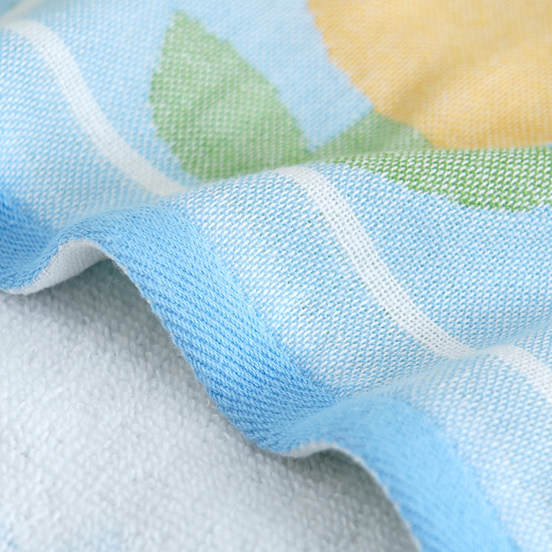 Double layer gauze+looped cotton absorbent tulip series