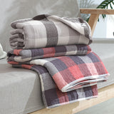 Multi layer gauze soft warm grid series