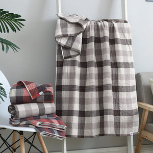 Multi layer gauze soft warm grid series