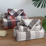 Multi layer gauze soft warm grid series