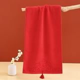 bamboo fiber and cotton flower towel