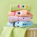 Zero twist embroidery children's scarf Skaru series