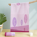 Double layer gauze+looped cotton absorbent landscape series