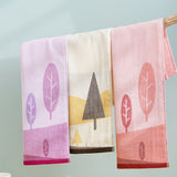 Double layer gauze+looped cotton absorbent landscape series