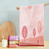 Double layer gauze+looped cotton absorbent landscape series