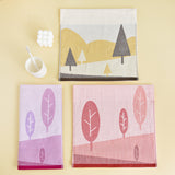 Double layer gauze+looped cotton absorbent landscape series