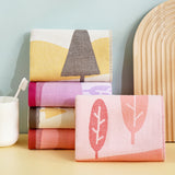 Double layer gauze+looped cotton absorbent landscape series