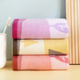 Double layer gauze+looped cotton absorbent landscape series