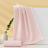 Double layer gauze+looped cotton absorbent stripe series