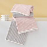 Double layer gauze+looped cotton absorbent stripe series