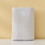 Double layer gauze+looped cotton absorbent stripe series