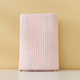 Double layer gauze+looped cotton absorbent stripe series