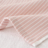 Double layer gauze+looped cotton absorbent stripe series