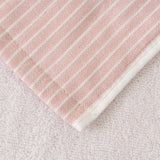 Double layer gauze+looped cotton absorbent stripe series
