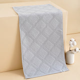 Pure cotton woven water absorbing and breathable block honeycomb series