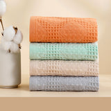 Pure cotton woven water absorbing and breathable block honeycomb series