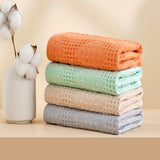 Pure cotton woven water absorbing and breathable block honeycomb series