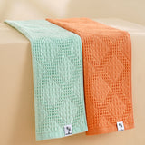 Pure cotton woven water absorbing and breathable block honeycomb series