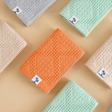 Pure cotton woven water absorbing and breathable block honeycomb series