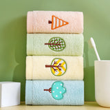 Zero twist yarn towel embroidered children's towel sapling series
