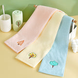 Zero twist yarn towel embroidered children's towel sapling series