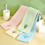 Zero twist yarn towel embroidered children's towel sapling series