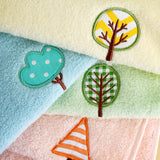 Zero twist yarn towel embroidered children's towel sapling series