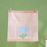 Double layer gauze+looped cotton absorbent tulip series