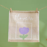 Double layer gauze+looped cotton absorbent tulip series