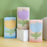 Double layer gauze+looped cotton absorbent tulip series