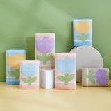 Double layer gauze+looped cotton absorbent tulip series