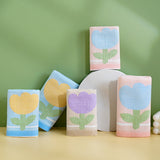 Double layer gauze+looped cotton absorbent tulip series
