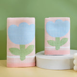 Double layer gauze+looped cotton absorbent tulip series