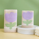 Double layer gauze+looped cotton absorbent tulip series