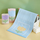 Double layer gauze+looped cotton absorbent tulip series
