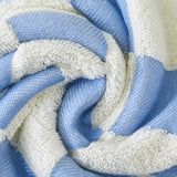 Double layer gauze+looped cotton absorbent checkerboard series