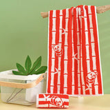 panda and bamboo towel
