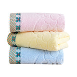 plain flower towel
