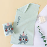 cartoon animal child towel