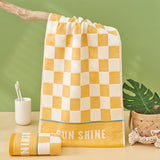 checkerboard towel