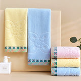 plain flower towel